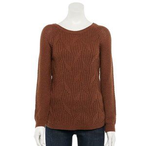 Women's SIZE MED RAGLAN SWEATER